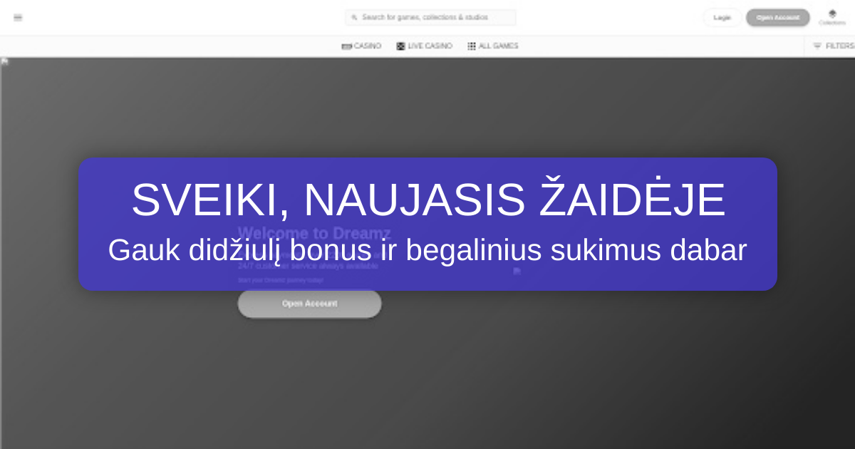Dreamz Casino Lietuvos žaidėjams